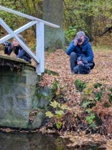 Fotospaziergang in der Natur für Frauen mit Hund in Dresden